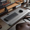 Leather desk mat with magnetic writing surface 1