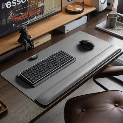 Leather desk mat with magnetic writing surface 1