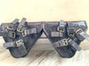 Leather Pannier Bags for Motorcycle with Buckle Straps