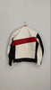 Two Tone Leather Jacket for Men in Black White Red
