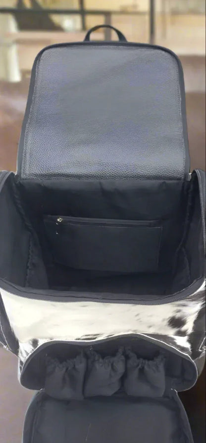 Hair On Cowhide Diaper Backpack