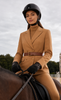 Leather horse riding gloves with goatskin grip