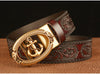 Men Anchor Buckle Genuine Leather Belt