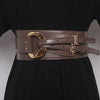 Double prong corset belt for women faux leather 4