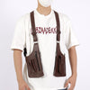 Brown faux leather underarm holster bag