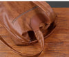 Men’s Vintage Leather Backpack Handmade Brown Cowhide