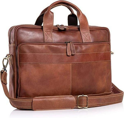 Leather briefcases Laptop Messenger Bags