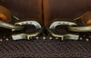 Mens Leather Travel Duffle Bag with Shoe Compartment