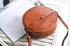 Women’s Round Leather Crossbody Bag
