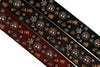 Studded Leather Belt with Skull and Bee Rivets