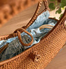 Bali Natural Rattan Tote Handbag With Oval Handle