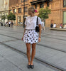 Women’s Polka Dot Bubble Mini Skirt