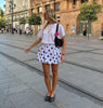 Women’s Polka Dot Bubble Mini Skirt