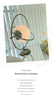 Retro Glass Moon Table Lamp Vintage Orbit Bedside Light