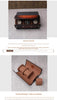 luxury leather watch case with buckle closure