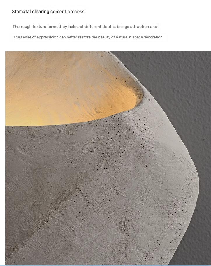 Wabi Sabi Cement Wall Lamp Nordic Concrete Wall Sconce