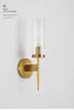Modern Glass Shade Copper Wall Light Wall-Mounted Sconce
