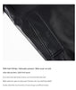 Women’s Oversized Leather Bomber Jacket Moto Trench Coat