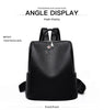 Women’s Black Leather Backpack Bag