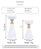 Luxury Marble Candlestick Holder with Gold Accent