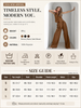 Women’s Pinstripe Two-Piece Vest and Wide-Leg Trouser Set