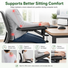 Leather desk arm rest clamp support