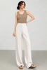 Women Linen Wide Leg Casual Pants