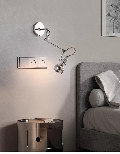 Adjustable Industrial Metal Wall Light Fixture