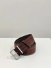 Women suede leather wide belt for coats Coffee (silver clasp)