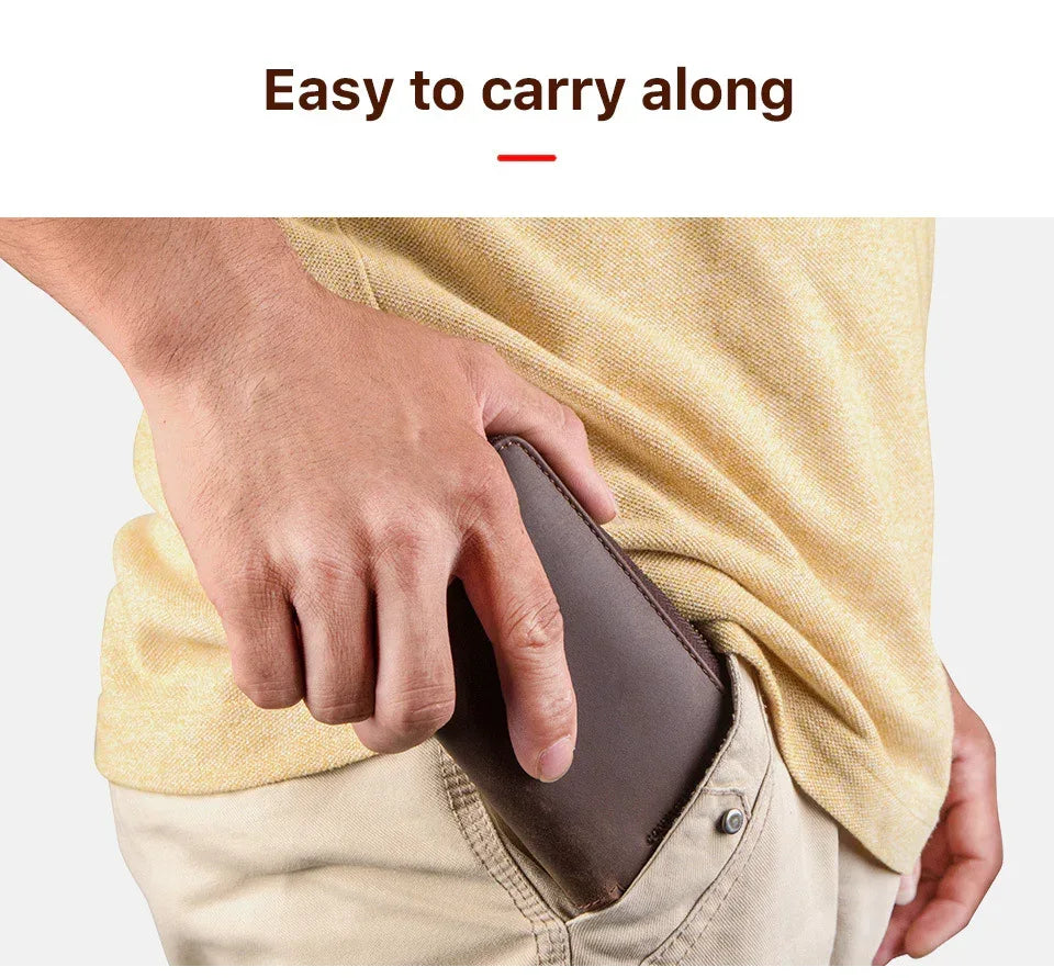 Luxury Travel Watch Storage Leather Pouch with Zipper