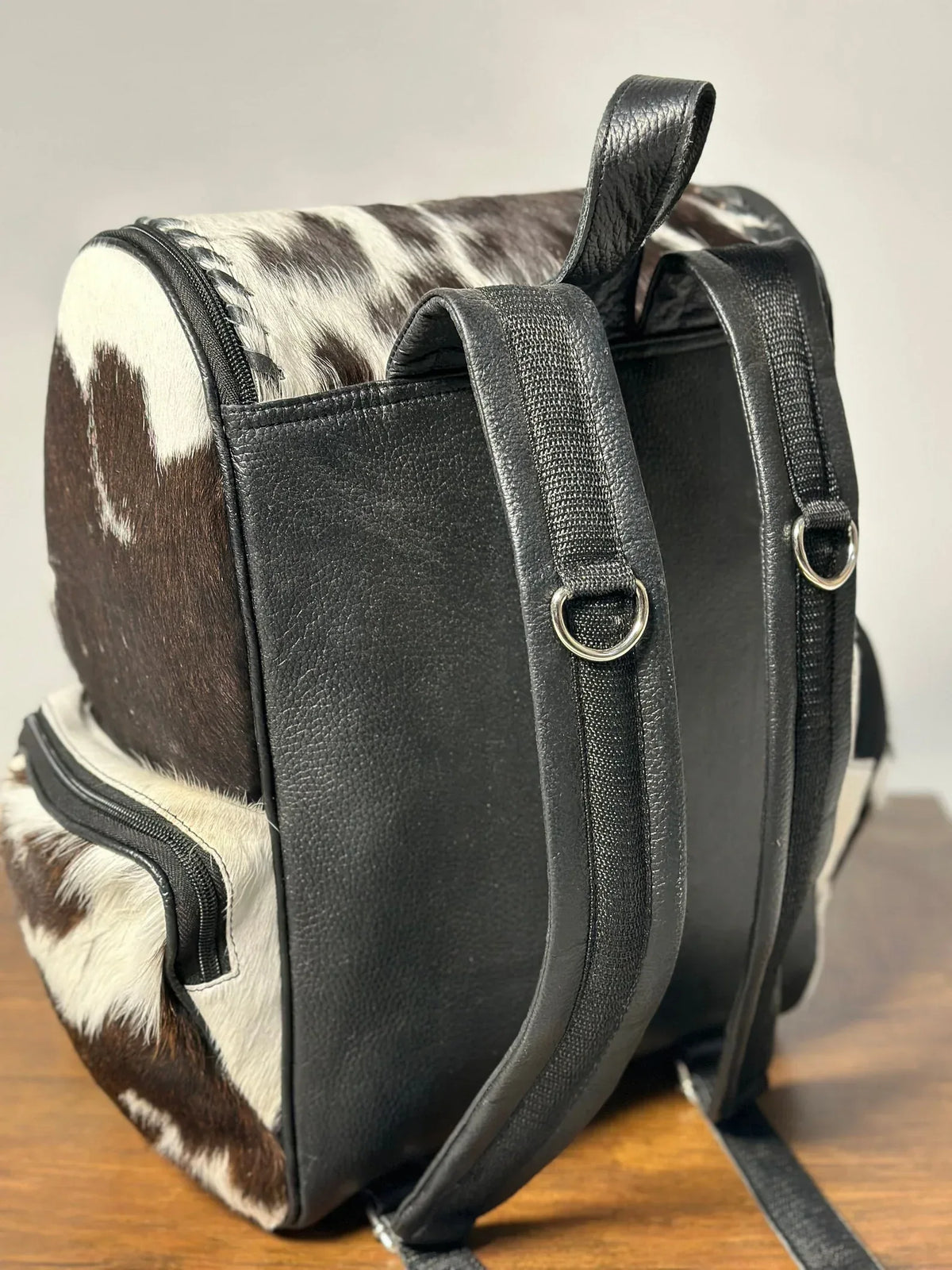 Cowhide Diaper Bag Backpack Real Cow Leather Western Purse