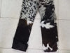 Cowhide Pants Women Black White Real Hair On Hide Leather
