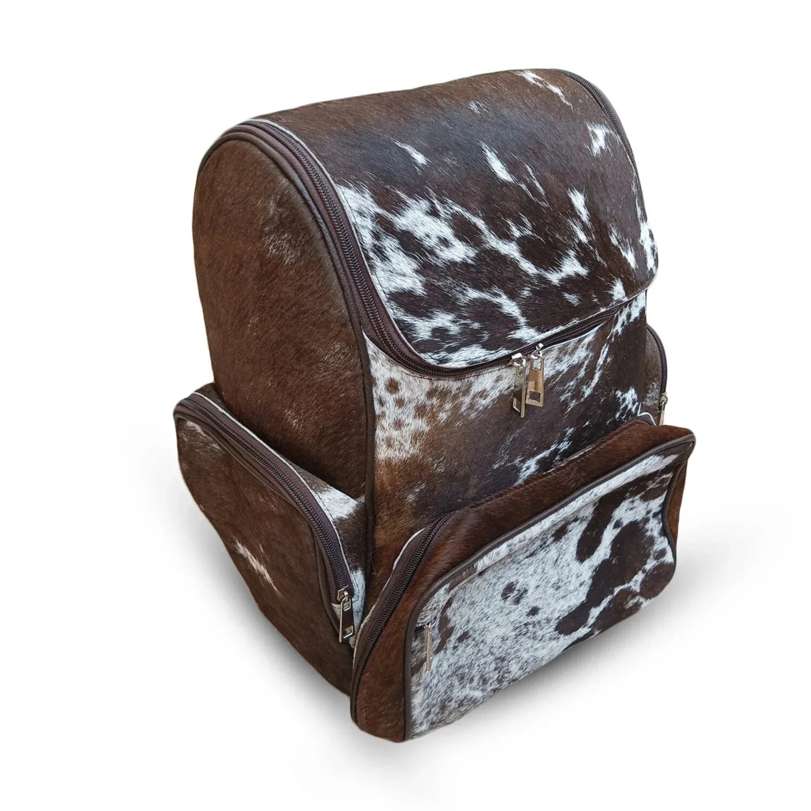 dark cowhide backpack purse genuine leather