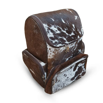 dark cowhide backpack purse genuine leather