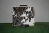 Tricolor Hair On Cowhide Briefcase Bag