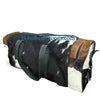 Extra Large Tricolor Cowhide Overnight Duffle Bag