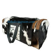 Extra Large Tricolor Cowhide Overnight Duffle Bag