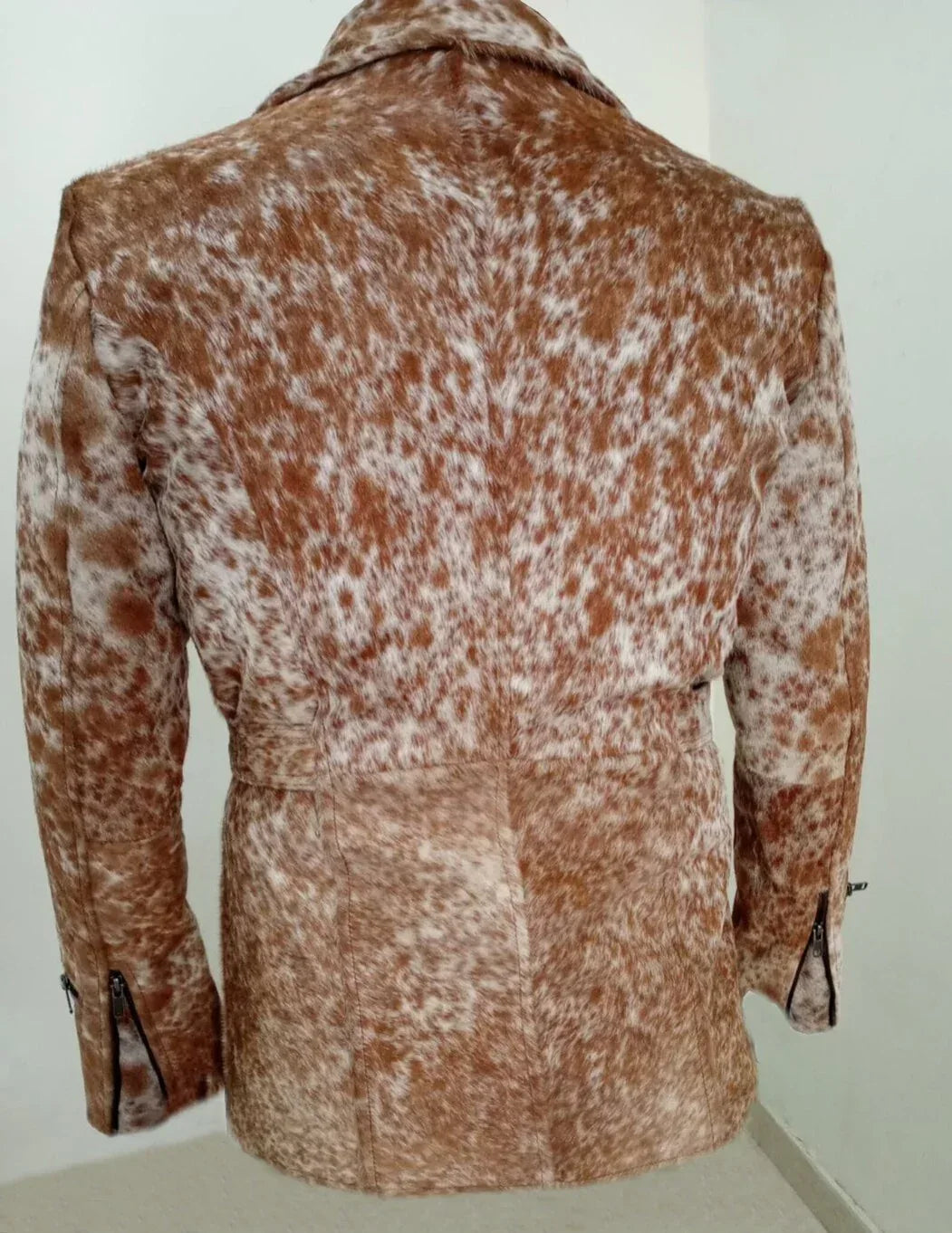 cowhide jacket western style hair on hide