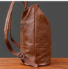 Men’s Vintage Leather Backpack Handmade Brown Cowhide