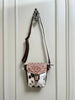 Tooled Cowhide Crossbody Bag with Western Leather Flap