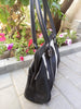 Black and White Cowhide Bag Real Cow Fur Leather