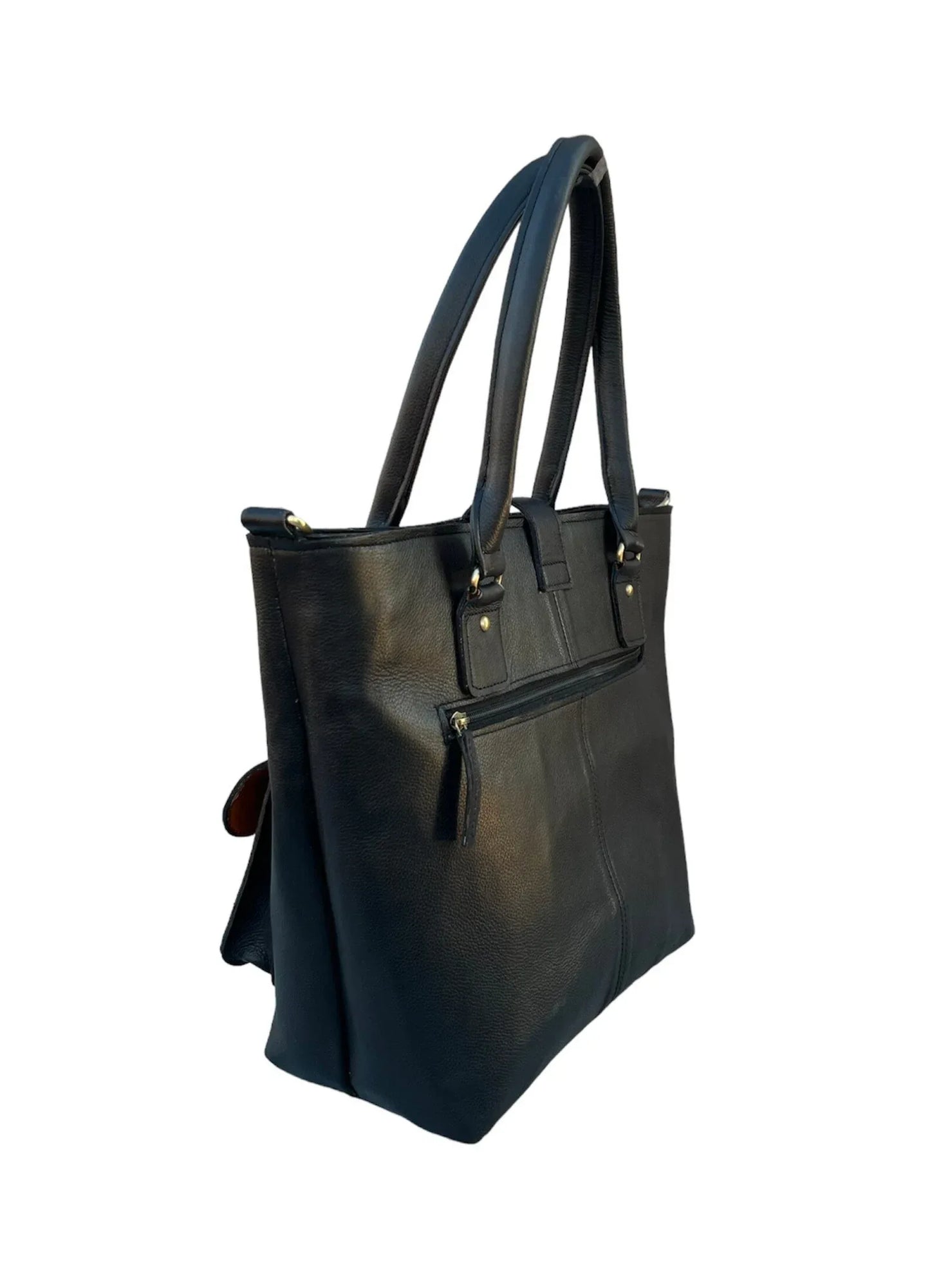 Cowhide Leather Shoulder Bag for Women With Pockets