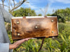 Cowhide Luggage Bag Black Brown White