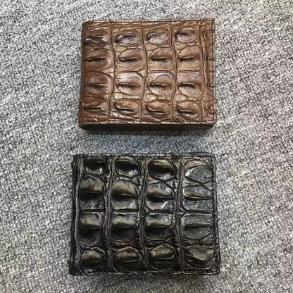 Men's Genuine Thai Crocodile Leather Bifold Wallet