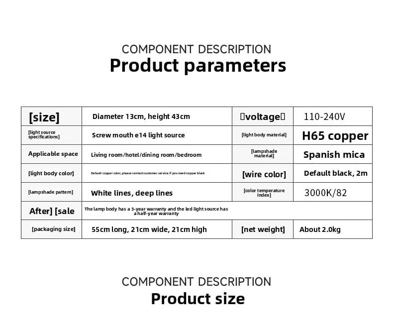 Copper Natural Marble Pendant Lamp Black and Gold