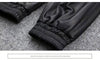 Women’s High Waisted Leather Pants Soft Lined Elastic Cuff Trousers