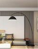 Modern curved arc floor lamp for living rooms