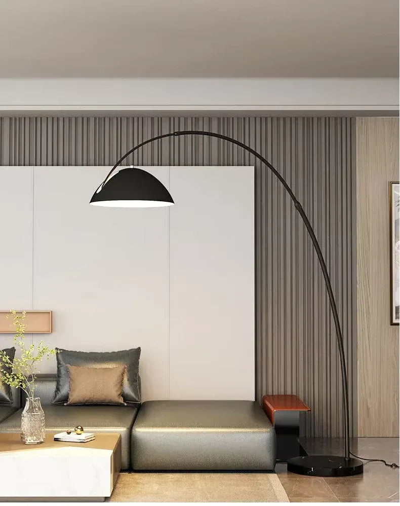 Modern curved arc floor lamp for living rooms