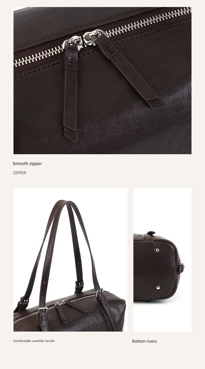 Women Leather Underarm Shoulder Purse With Large Capacity