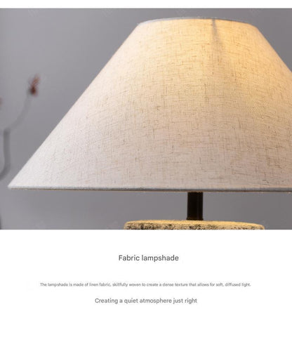 Ceramic scandi table lamp for home décor